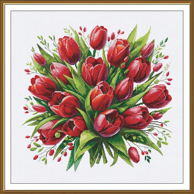 Borduurpakket Nova Sloboda - Bouquet "Love" - Boeket "Liefde"