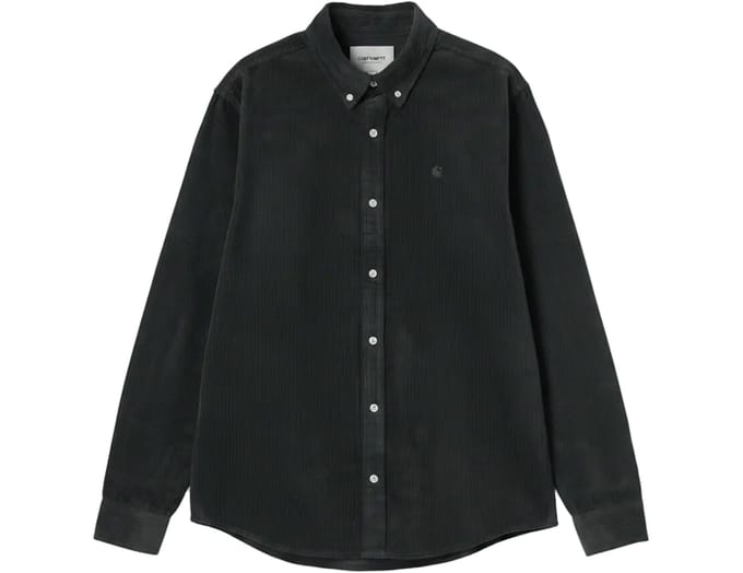 Regular Fit vrijetijdsoverhemd met gestikt logo model 'MADISON'