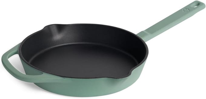Gietijzeren Braadpan - Emaille Pan - Langzaam Garen - Warmte Vasthoudend - Ø24 cm - Mint