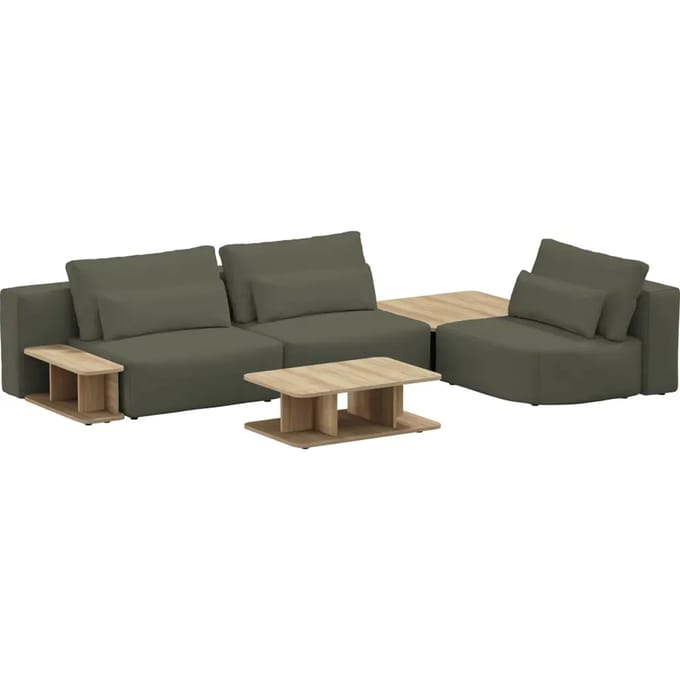 3-zitsbank met een set tafels Sit Sit Ripose