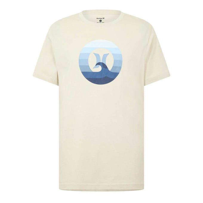 Hurley Heren T-shirt Wave (Crème)