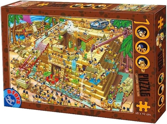 D-Toys puzzel cartoon pyramide Egypte 1000 stukjes legpuzzel.