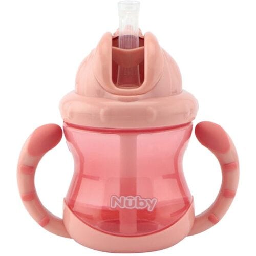 Nuby Nûby Flip It antilekbeker met handvat 12M+ Pink dames