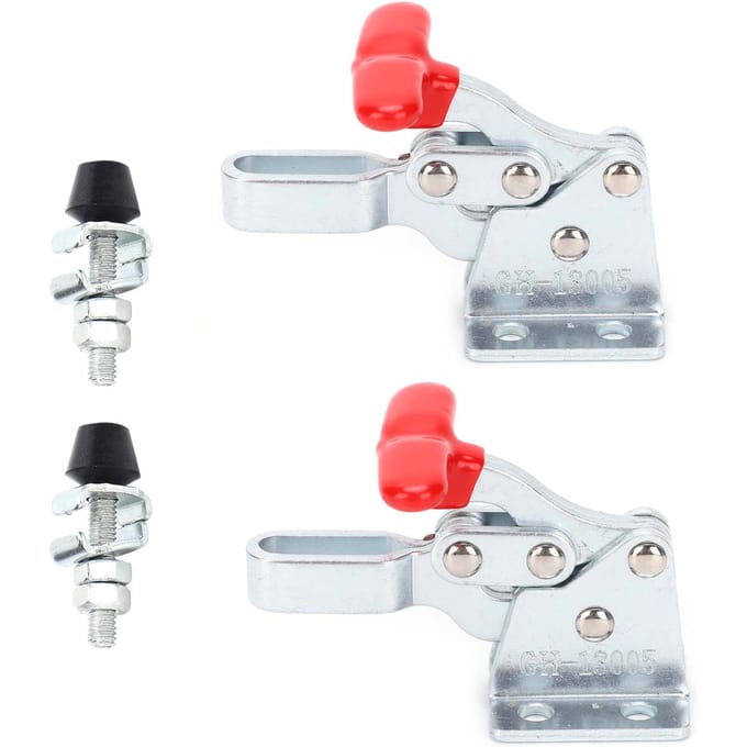 2 stuks Las Kniehevelklem Horizontale Klem Elleboog Compressor Snelspanner Handgereedschap GH?13005 white