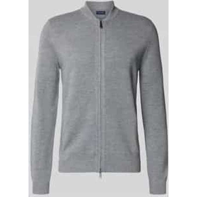 Slim fit gebreid jack van wolmix