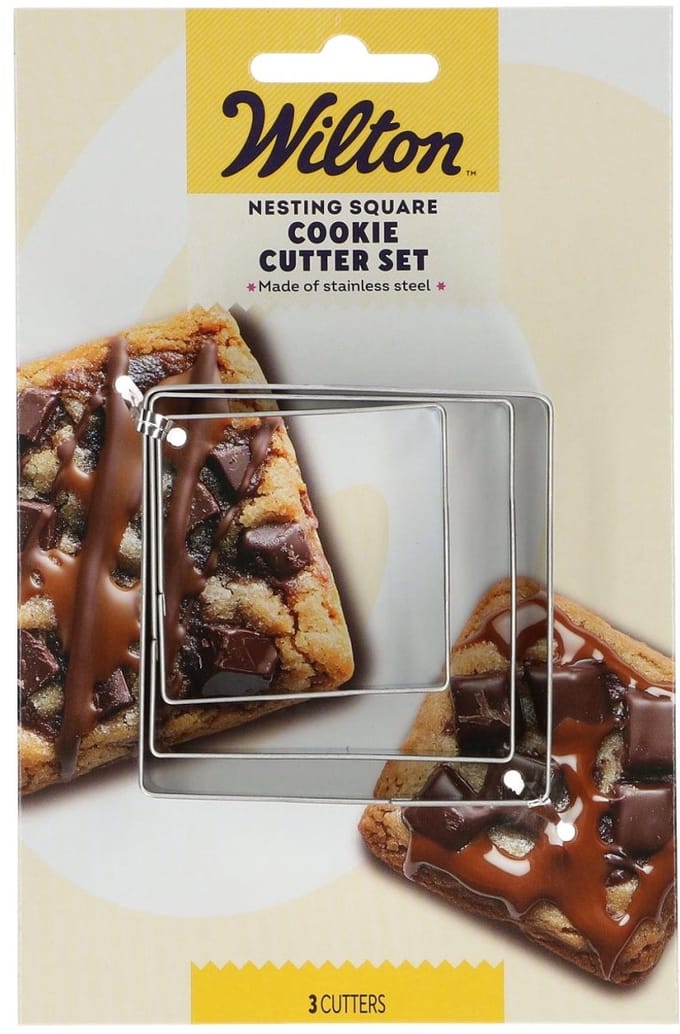 Wilton Nesting Koekjesuitsteker - Vierkant - Set/3 - Uitsteekvormpjes - Koekjes Vorm