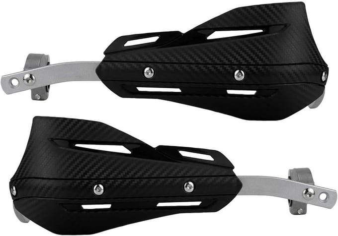 Handbeschermers Motor - Stuurbescherming Set - Veilig Rijden - Aluminium Constructie - Universeel Formaat - Zwart