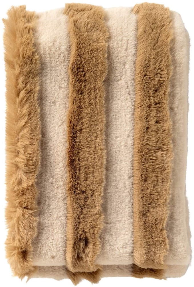 Dutch Decor - ELLIOT - plaid 130x160 cm - imitatiebont - Irish Cream - beige