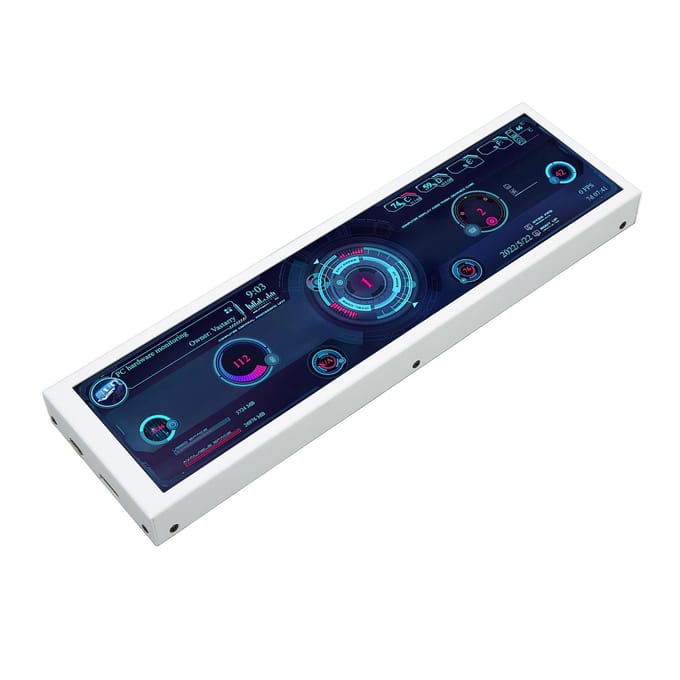 Computer Temperatuur Monitor 8,8 Inch IPS Thema Editor Automatische Uitschakeling USB Voeding Multifunctioneel PC CPU Data blue