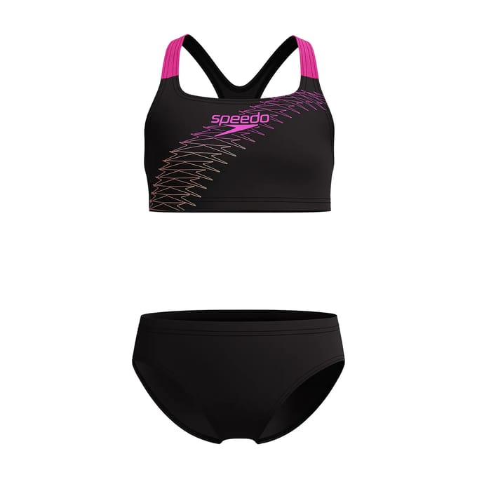 2-delig zwempak voor meisjes Speedo Medley Logo Racerback