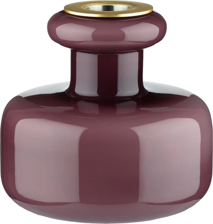 Marimekko - Puteli - Theelichthouder - Glas - Wijnrood