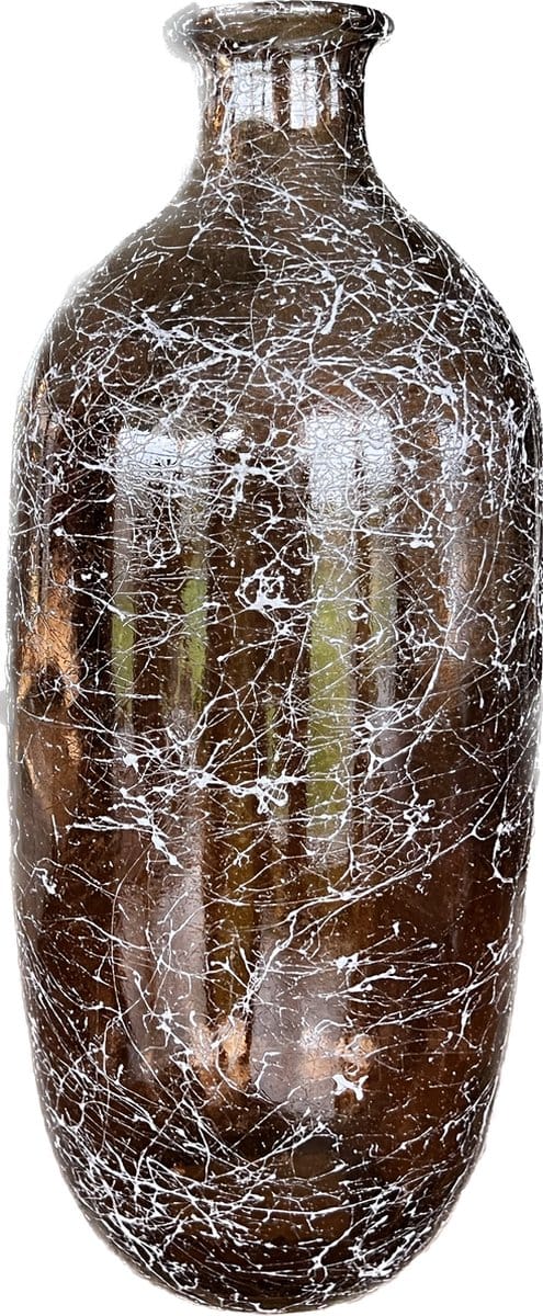 Vaas gerecycled glas - 31 cm hoog