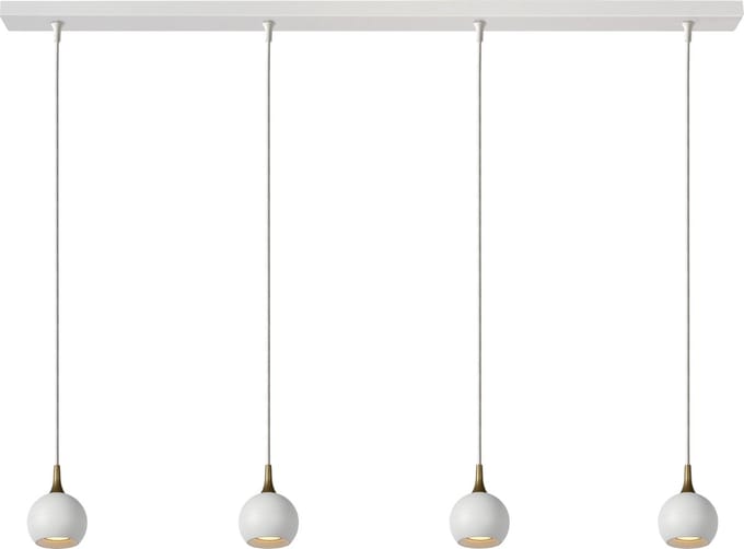 Lucide FAVORI - Hanglamp - 4xGU10 - Wit