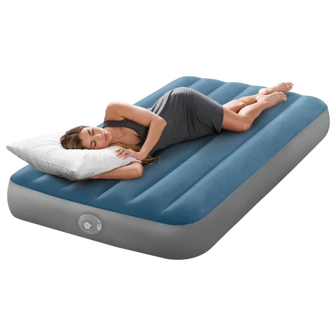 Intex Twin Prestige Downy luchtbed met oplaadbare pomp - 191 x 99 x 25 cm