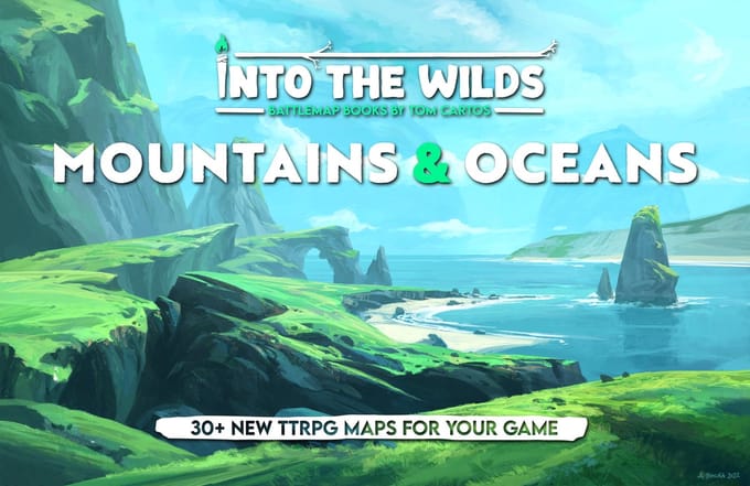 Single Battlemap Book Mountains & Oceans