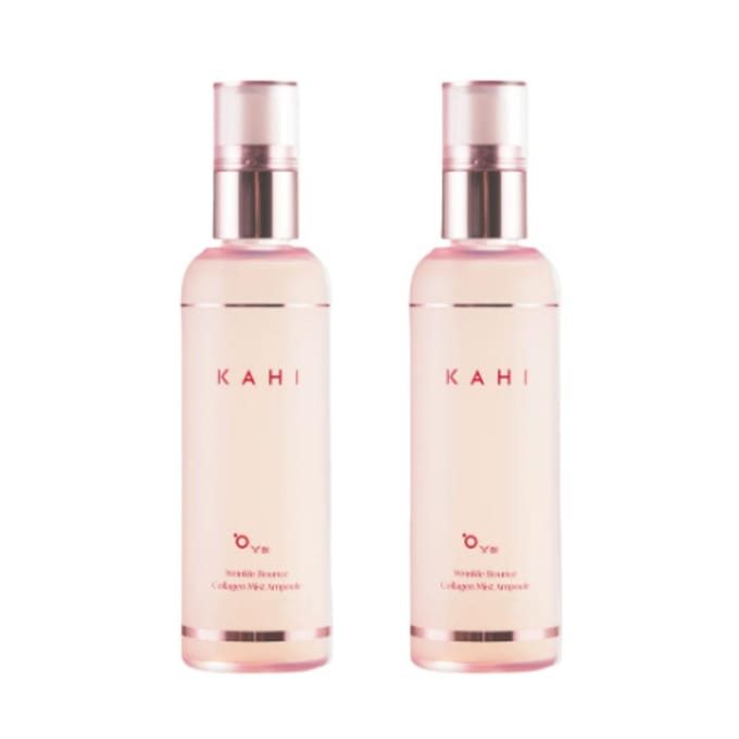 Kahi Wrinkle Bounce Collagen Mist Ampoule 120ml × 2 Hydrating & Elasticity-Boosting Facial Mist gray