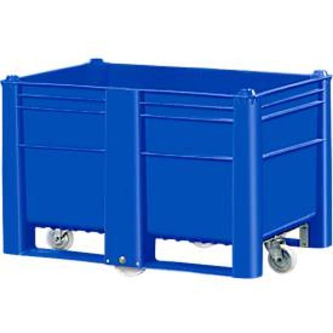 Palletbox, met 4 wielen, gesloten, 500 l