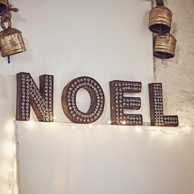 LOBERON Letters NOEL NOEL antiekbruin