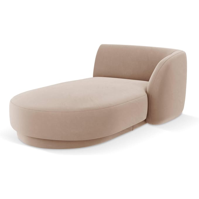 Chaise longue Miley rechts velvet | Micadoni Limited Edition