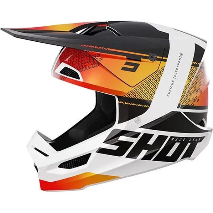 Motorhelm Shot Race Gear Furious Electron