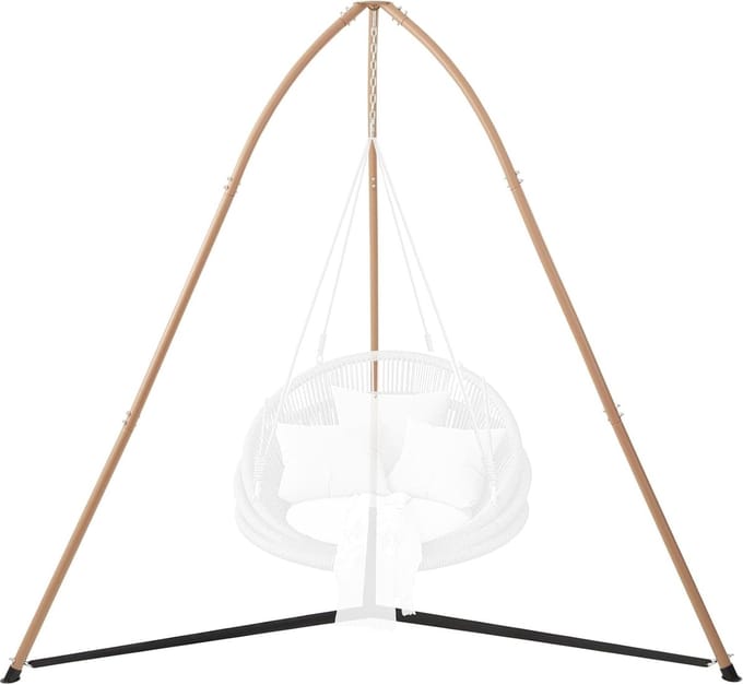 Hangmat standaard - Driepoot - Ontspannen Buiten - Stabiele Constructie - 109x15 cm - Bruin