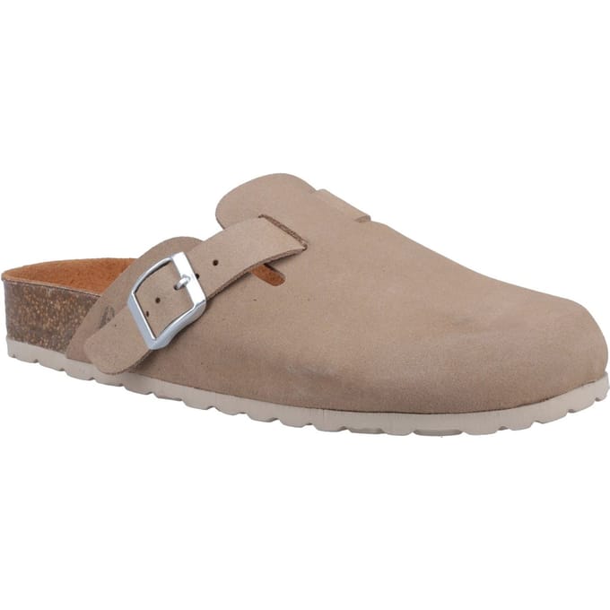 Hush Puppies Bailey Suede Dames Taupe Muiltjes