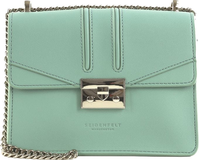 SEIDENFELT MANUFAKTUR Avondtas Schoudertas Roros Dusty Aqua Turquoise