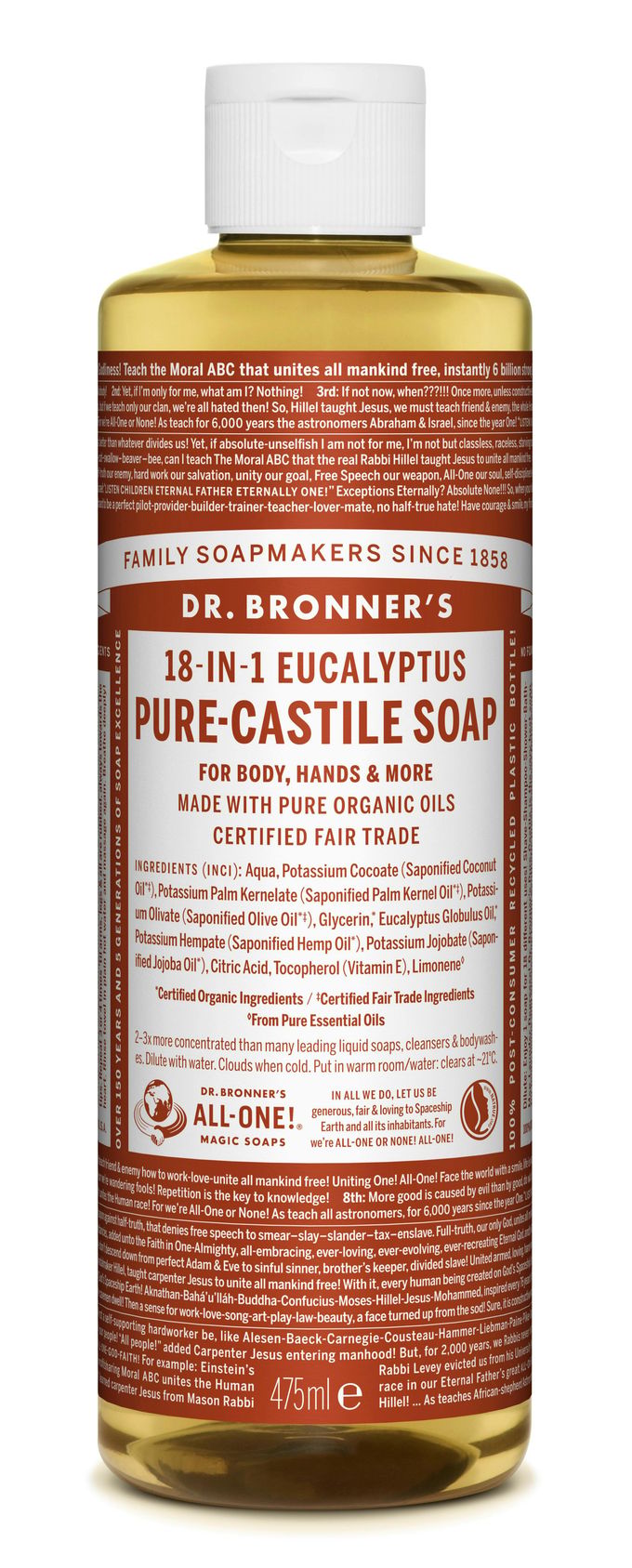 Dr. Bronner’s Dr. Bronner&rsquo;s Magic Soap Eucalyptus 475 ml