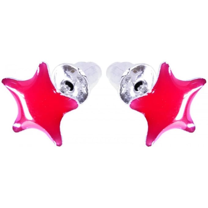 Bijoux by Ive® - Oorknopjes - Ster - Rood