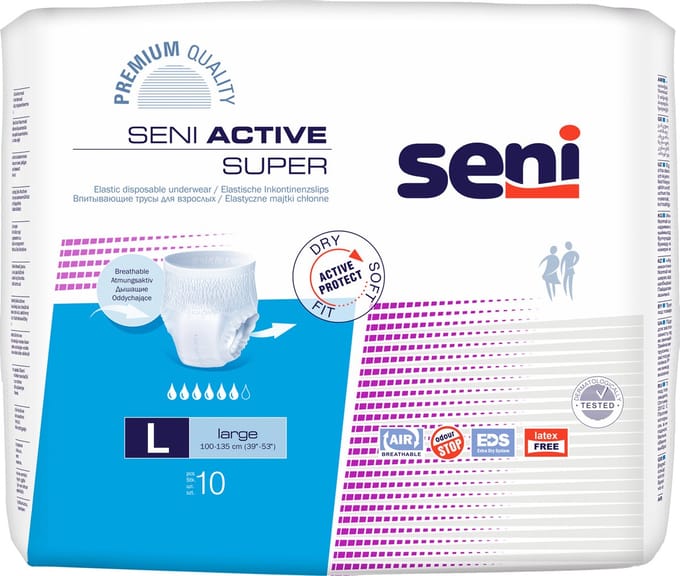 Seni Active Super Large - 1 pak van 10 stuks
