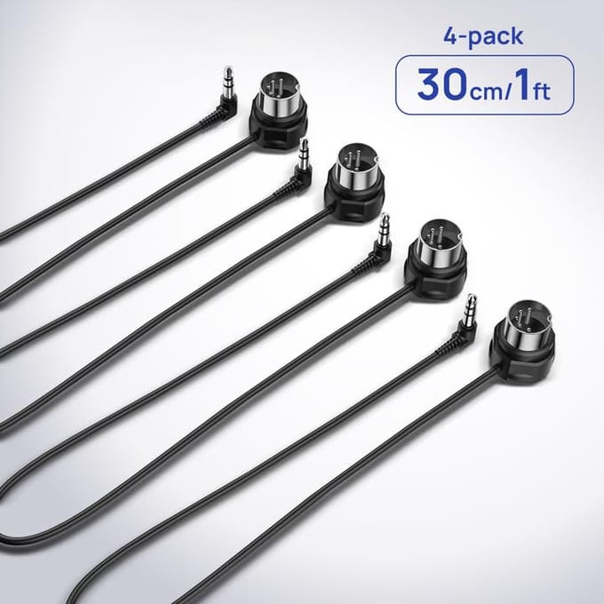 CME A35DIN5-1FT Angled 4-Pack 30cm - MIDI kabel