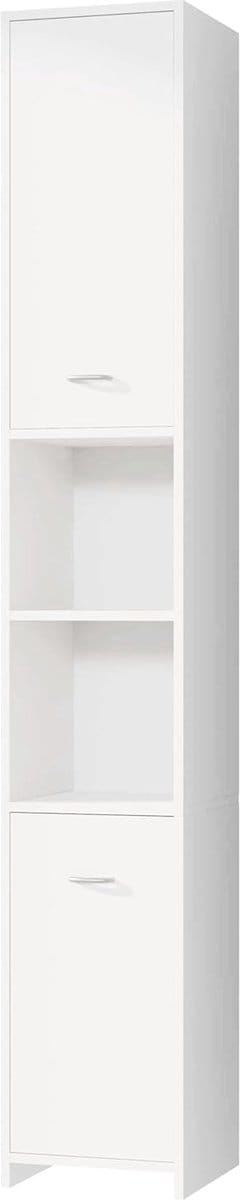 Badkamerkast met Veel Opbergruimte - Flexibele Indeling - 1 stuk - Wit - MDF