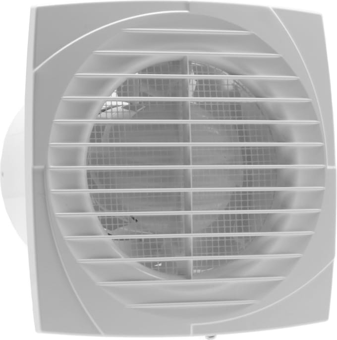 Badkamer-/ toiletventilator D 100 wit