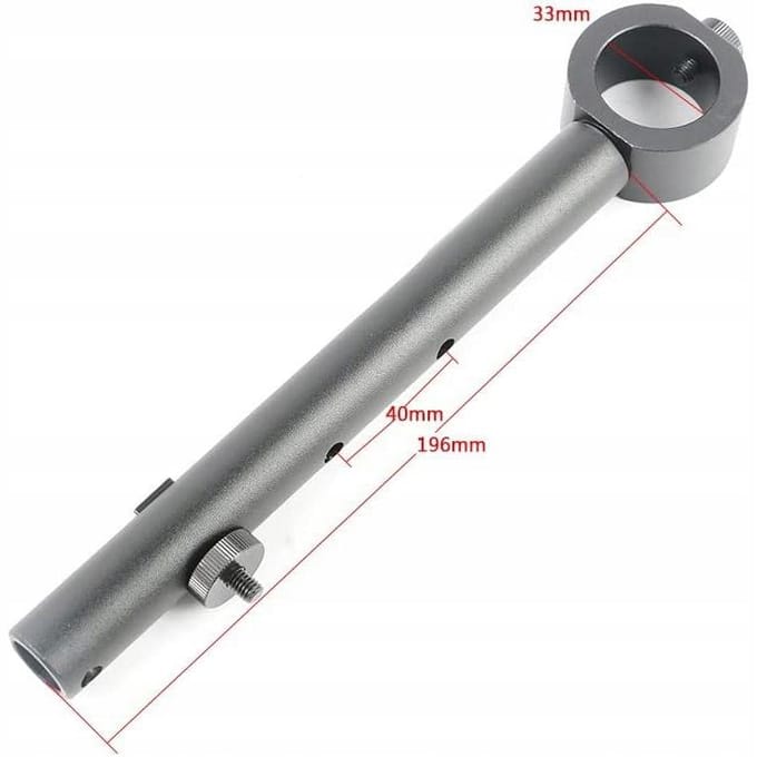 Rosfix Houder Display 196mm - 360° Verstelbaar, Hoogteverstelling - Lengte 196mm, Ø33mm