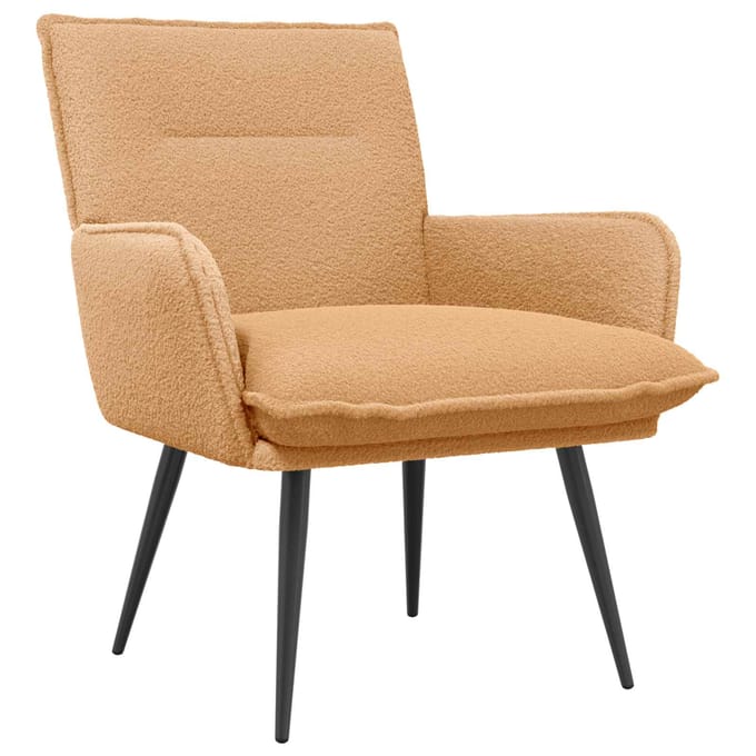 vidaXL - Fauteuil - Beige - Bouclé