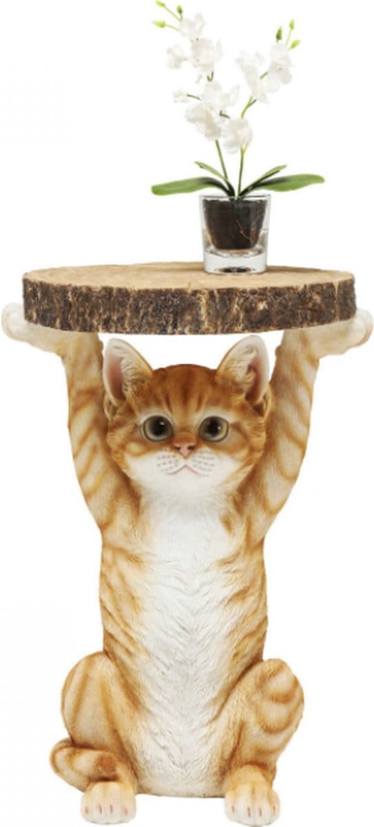 Kare Bijzettafel Animal Kat Ø33cm