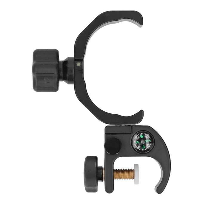 Collector Beugel met Kompas GPS RTK Universeel Draagbaar Verstelbare Meetstok Houder black