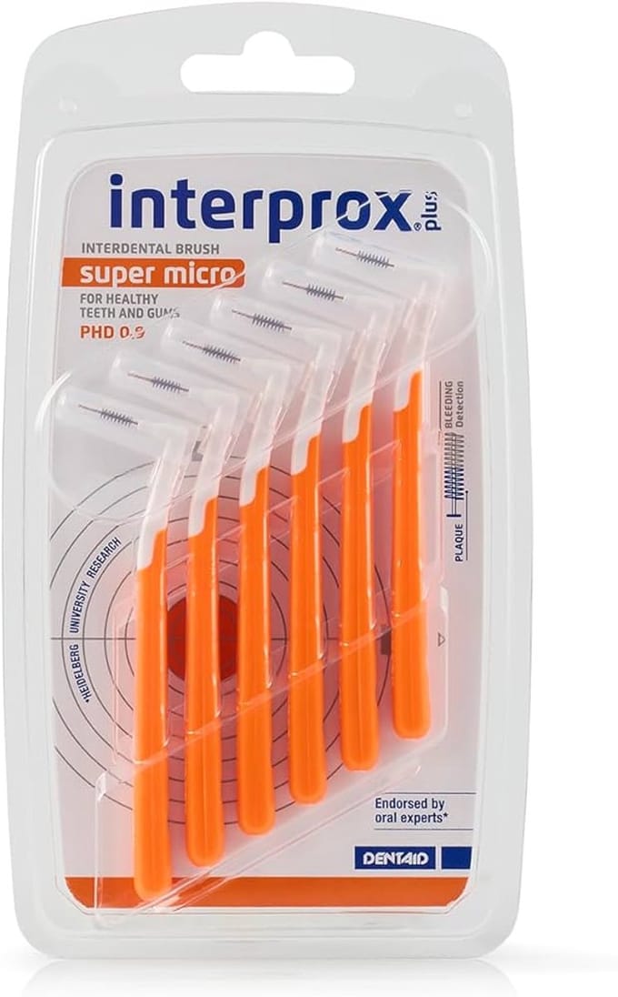 Interprox Plus Super Micro - 2.0 mm - Oranje - 3 x 6 stuks - Voordeelpakket