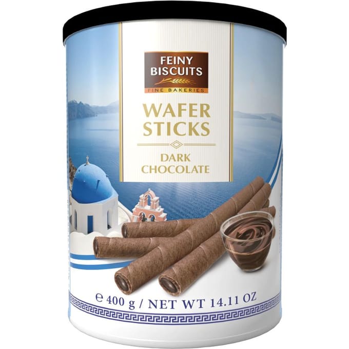 Fijne Koekjes Wafelrolletjes met Pure Chocolade 400 g