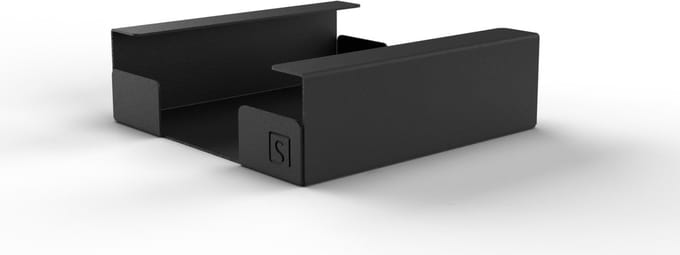 Servettenhouder | Zwart | Metaal | Vierkant | Design | 19x19x6 cm