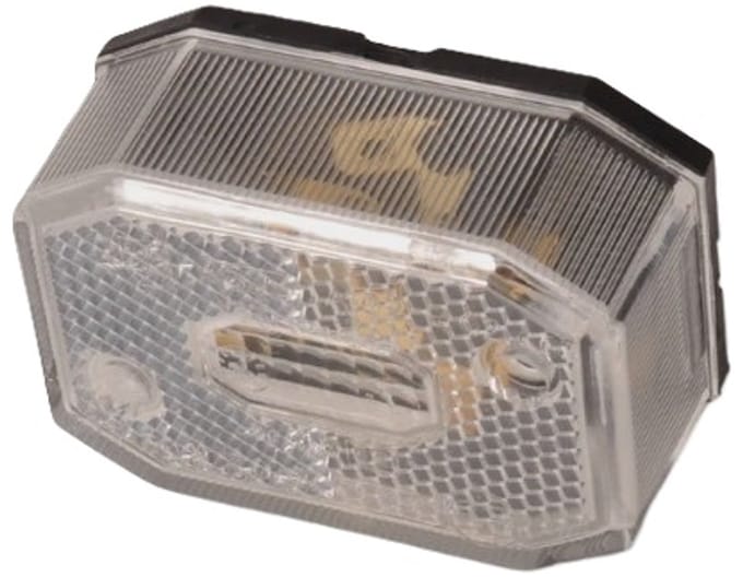 zijmarkeringslamp universeel wit 12/24 volt - contourlamp - zijlamp - breedtelamp