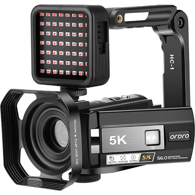 ORDRO HDR-AE20 5K Digitale Videocamera WiFi Camcorder DV Recorder 3.0 Inch IPS Touchscreen 56MP 18X EU Plug