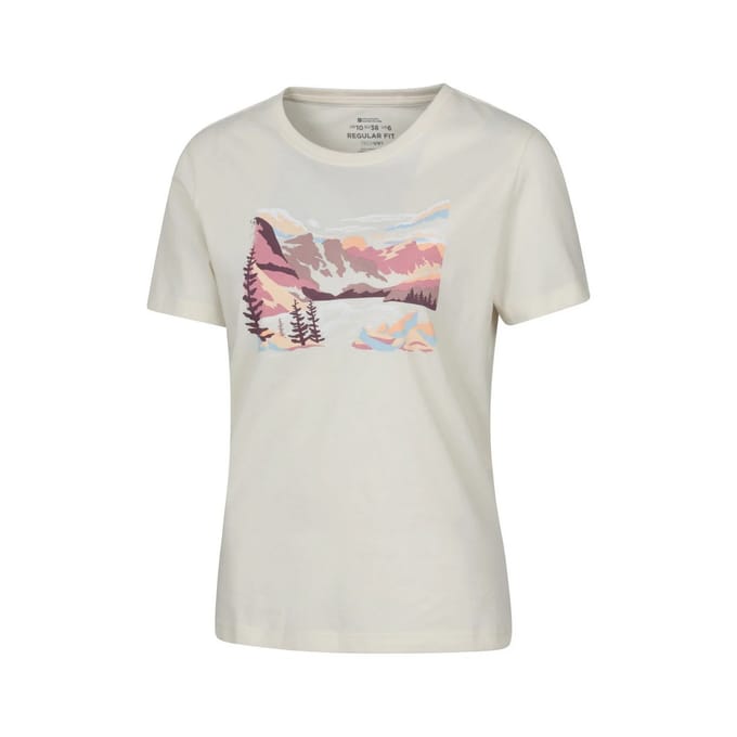 Mountain Warehouse Dames Living Lakes T-Shirt (Beige)