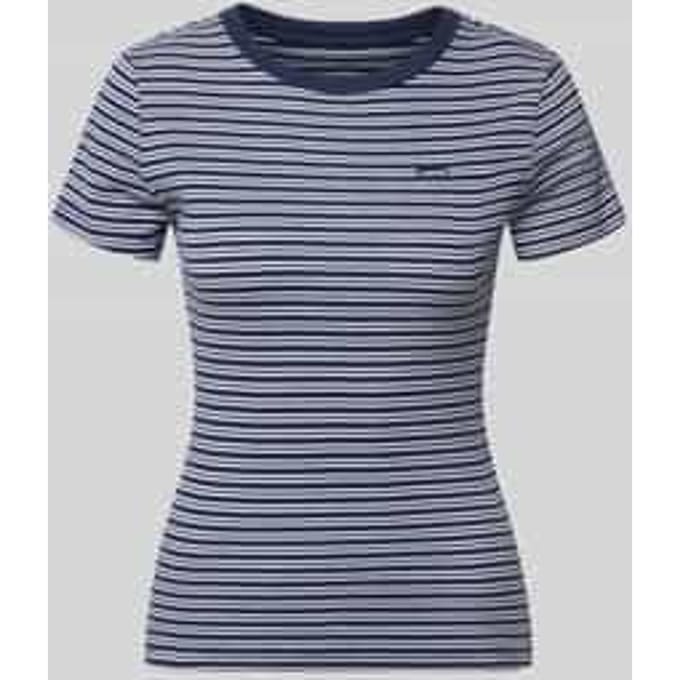 Slim Fit T-shirt van puur katoen