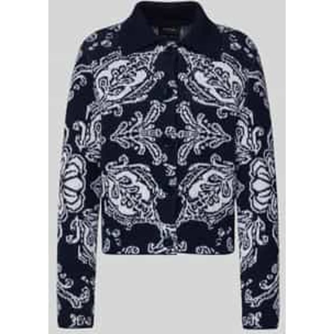 Cardigan van een mix van scheerwol en kasjmier met platte kraag