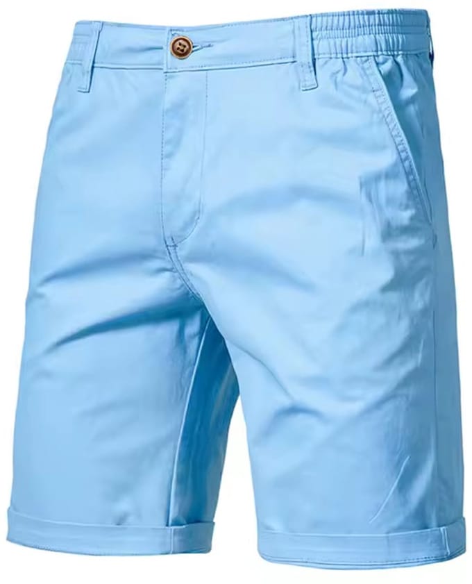 Getailleerde korte broek - Heren - Casual - Blauw