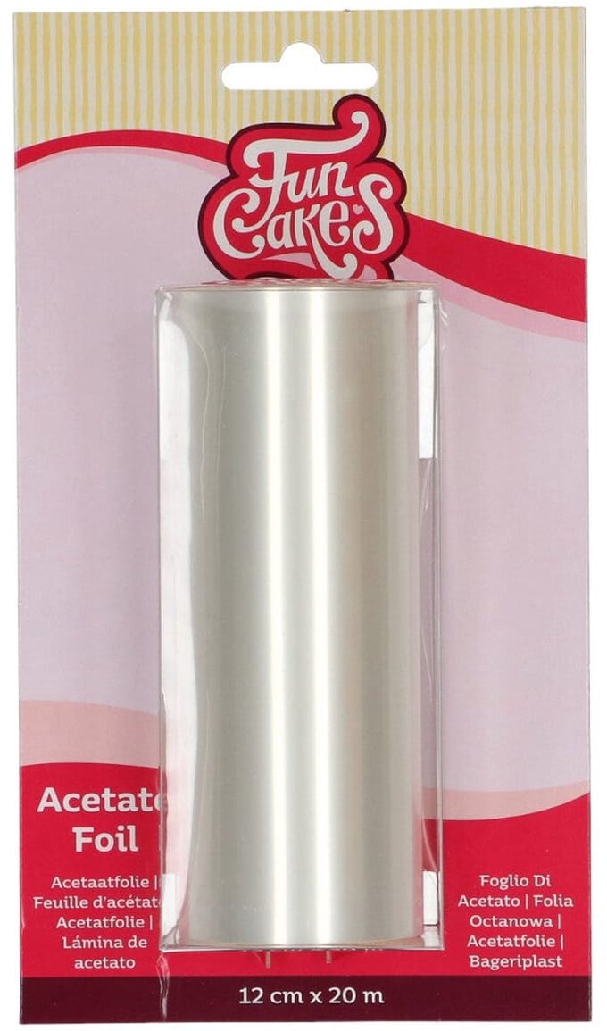 FunCakes Acetaatfolie - 12 cm x 20 m - Bakpapier
