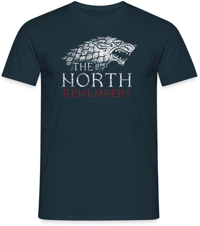 Game Of Thrones The North Remembers Schrikwolf T-Shirt Heren