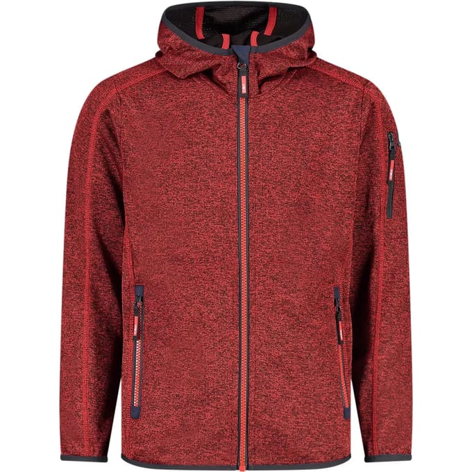 Kinder fleece met capuchon CMP