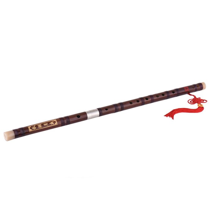 Flûte Dizi en Bambou Amer Enfichable Instrument de Musique à Vent en Bois Chinois Traditionnel Fait Main Tonalité de Do Niveau Étude gray